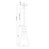 Crystorama Quinn 7'' Pendant - Product Dimensions