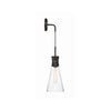 Crystorama Quinn 7'' Sconce in Matte Black + Textured Gold - Additional View