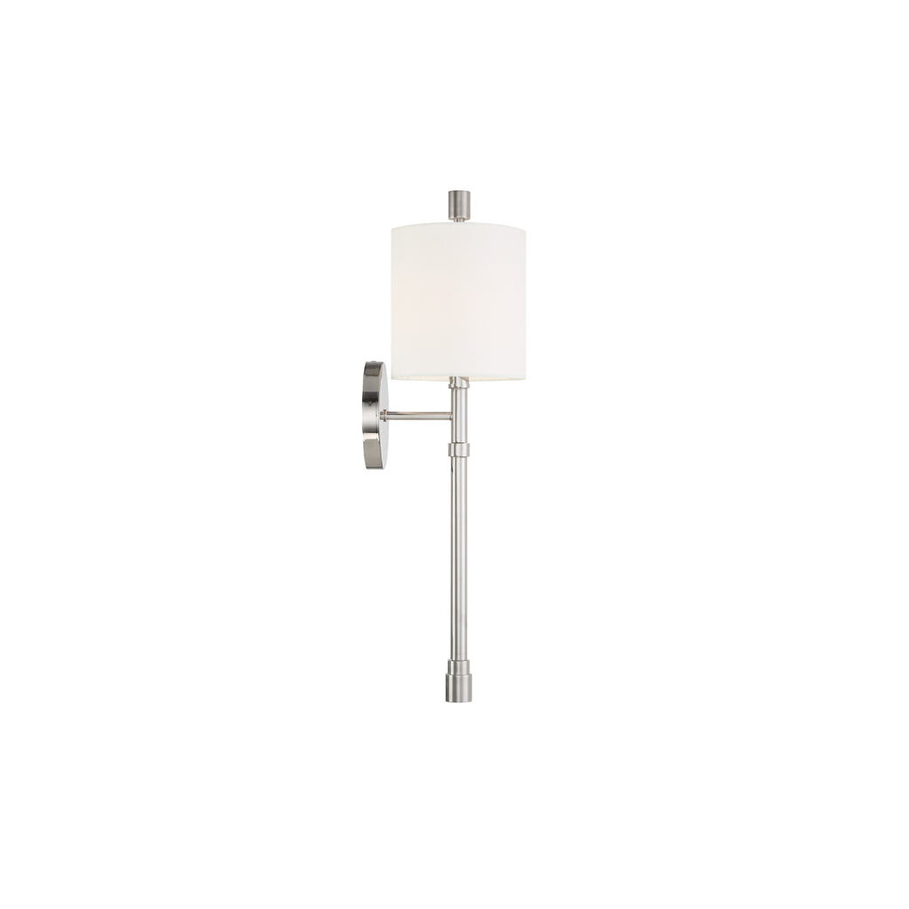 Crystorama Rachel 8'' Sconce in Polished Nickel - Additional View