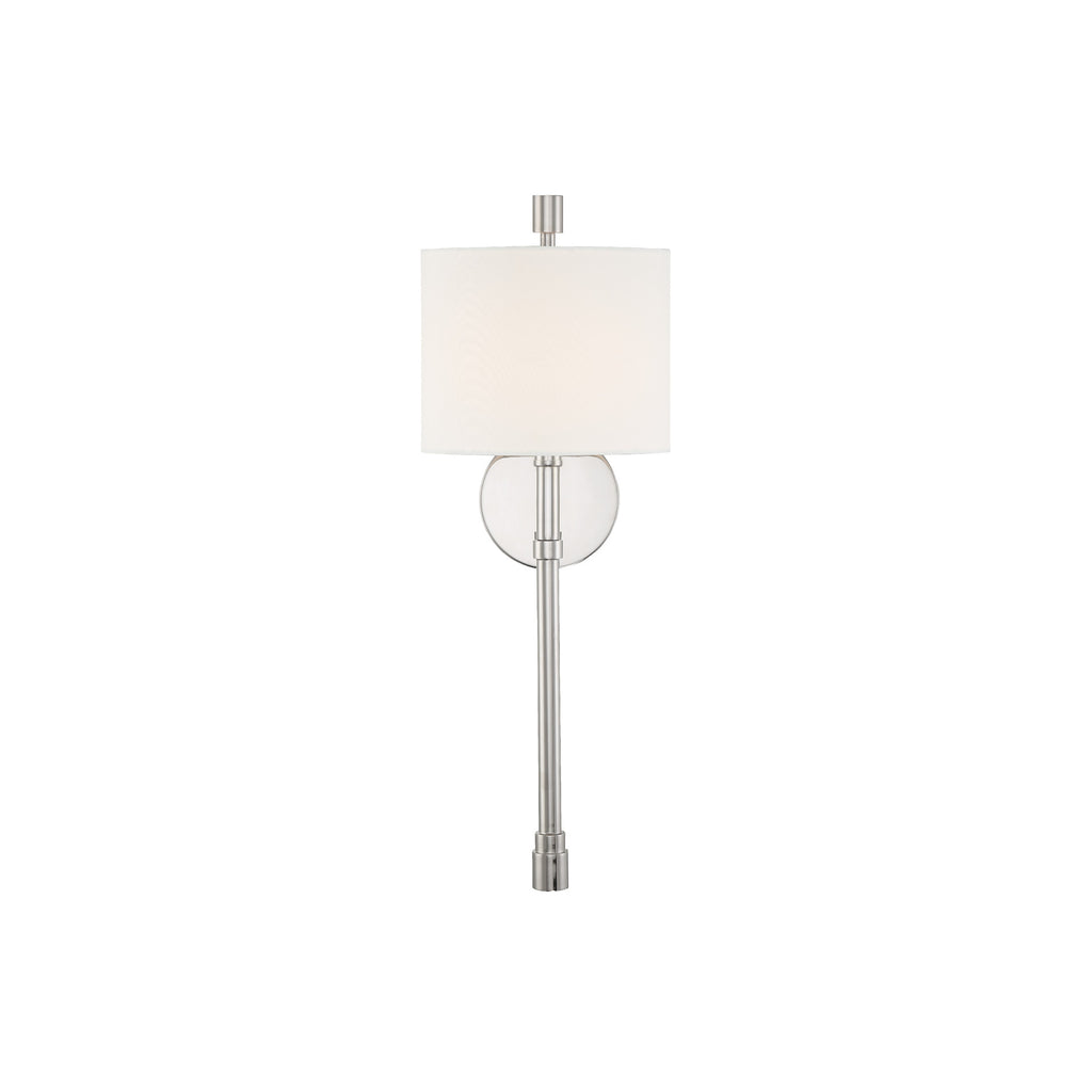 Crystorama Rachel 8'' Sconce in Polished Nickel - Additional View