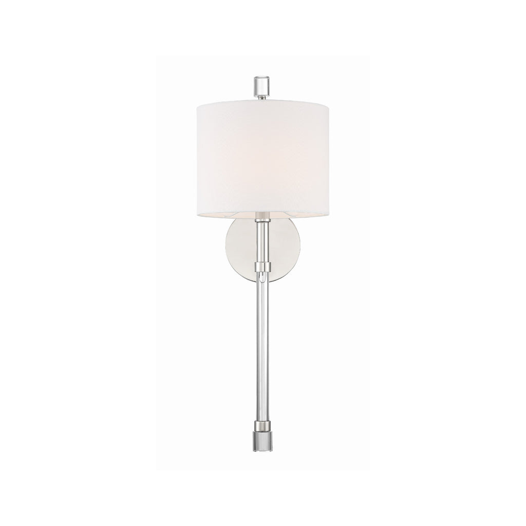 Crystorama Rachel 8'' Sconce in Polished Nickel - Additional View