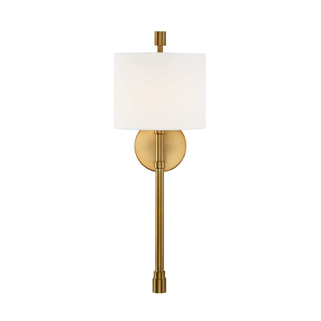Crystorama Rachel 8'' Sconce in Vibrant Gold - Additional View