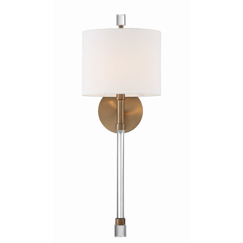 Crystorama Rachel 8'' Sconce in Vibrant Gold - Additional View