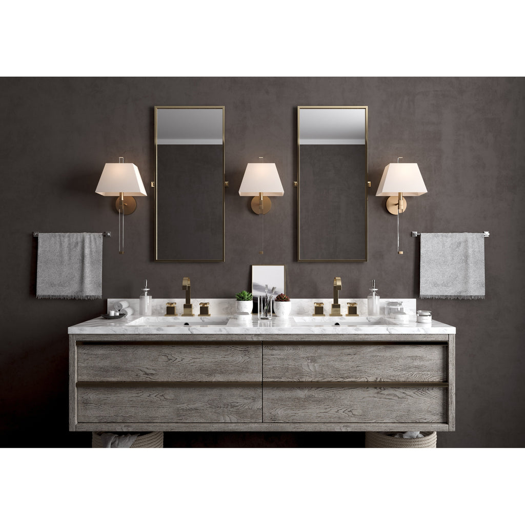 Crystorama Renee 10'' Sconce in Aged Brass - Lifestyle View