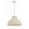 Crystorama Reese 16'' Pendant in Matte White - Additional View
