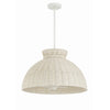 Crystorama Reese 22'' Pendant in Matte White - Additional View