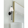 Crystorama Riverdale 6'' Sconce in Black Forged - Lifestyle View