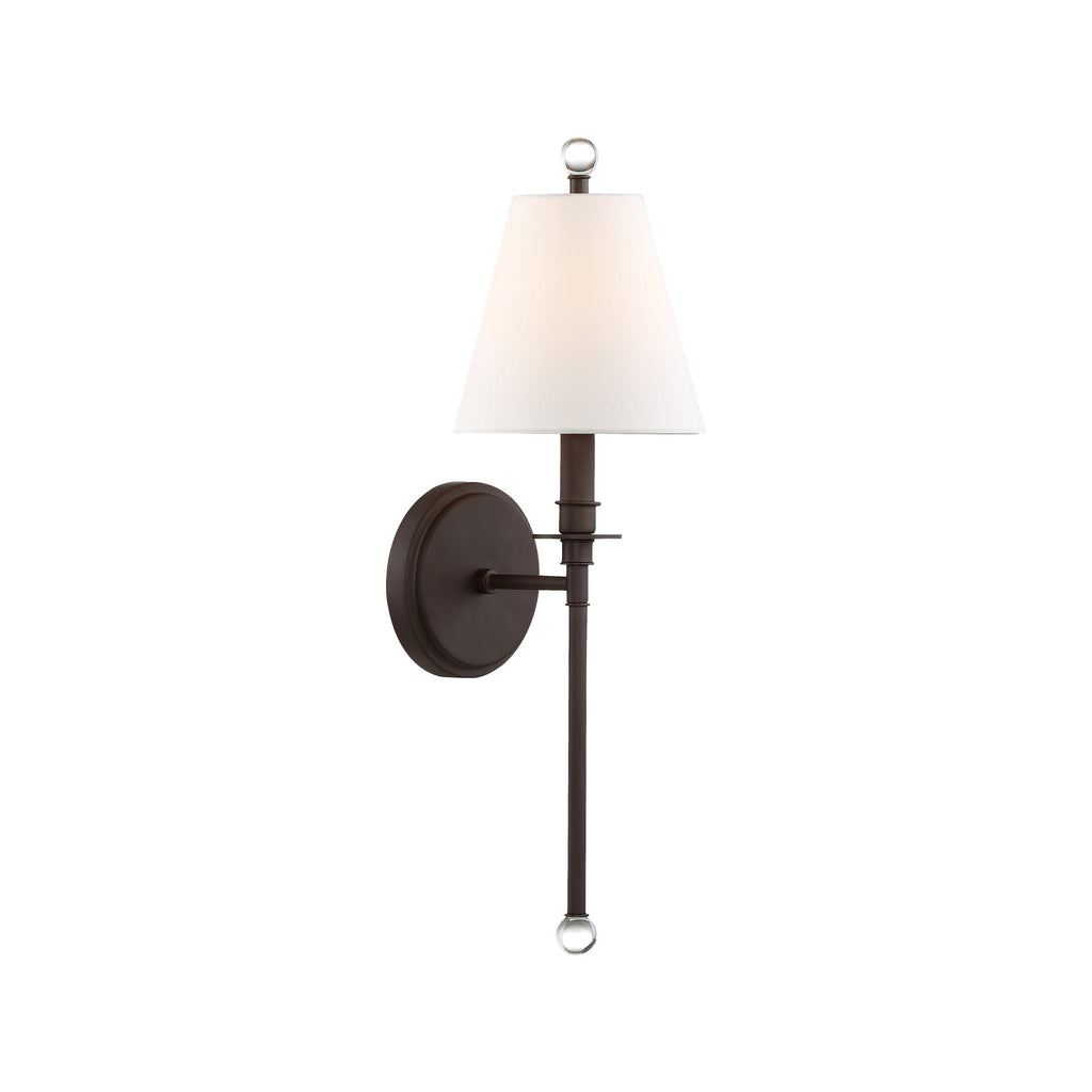 Crystorama Riverdale 6'' Sconce in Dark Bronze - Additional View