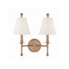 Crystorama Riverdale 15'' Sconce in Aged Brass - Additional View