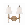 Crystorama Riverdale 15'' Sconce in Aged Brass - Additional View