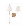 Crystorama Riverdale 15'' Sconce in Aged Brass - Additional View