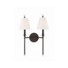 Crystorama Riverdale 15'' Sconce in Dark Bronze - Additional View