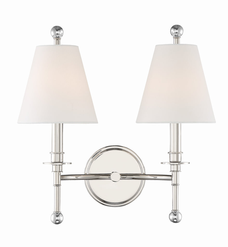 RIV-383-PN Riverdale 2 Light Sconce | Alternate Image