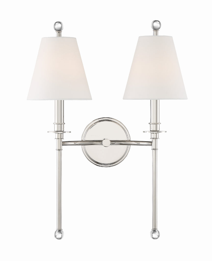 RIV-383-PN Riverdale 2 Light Sconce | Alternate Image