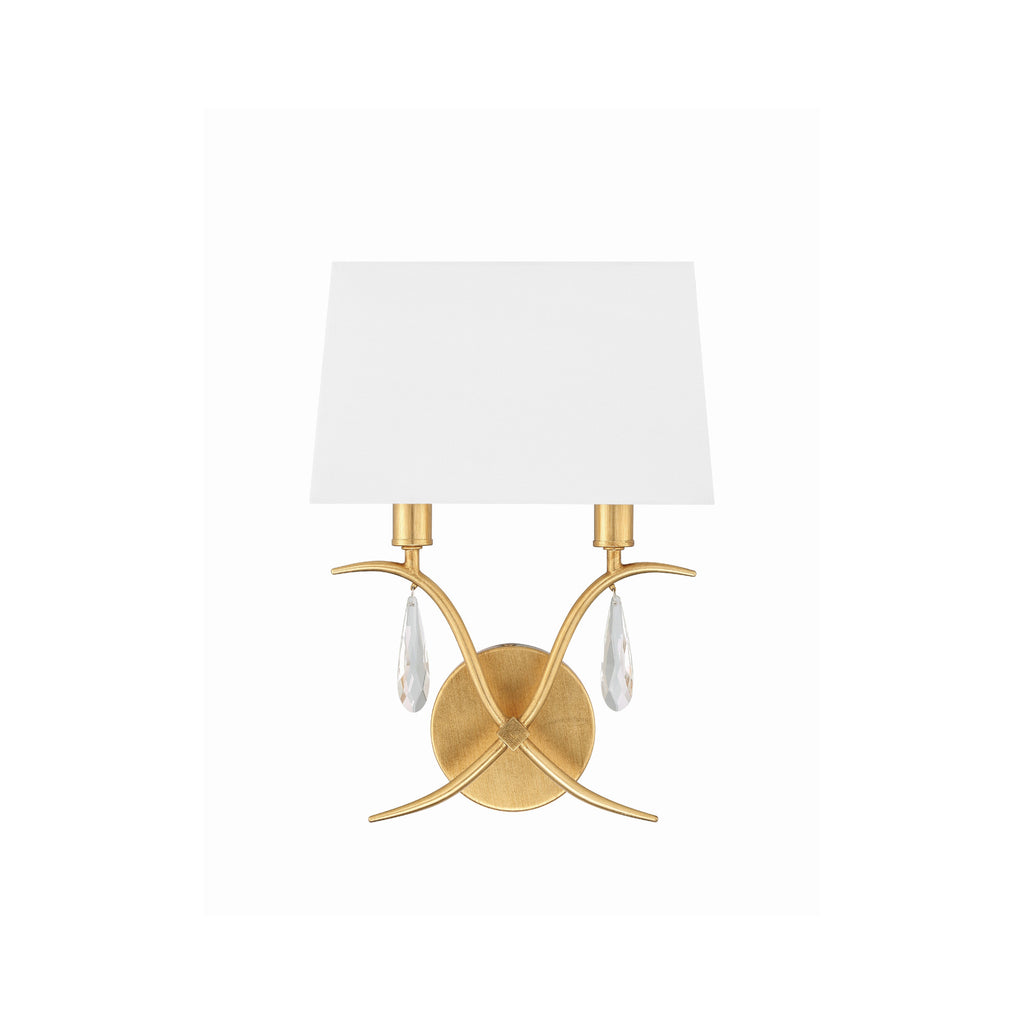 Crystorama Rollins 10'' Sconce in Antique Gold - Additional View