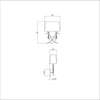 Crystorama Rollins 10'' Sconce - Product Dimensions