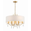 Crystorama Rollins 24'' Chandelier in Antique Gold - Additional View
