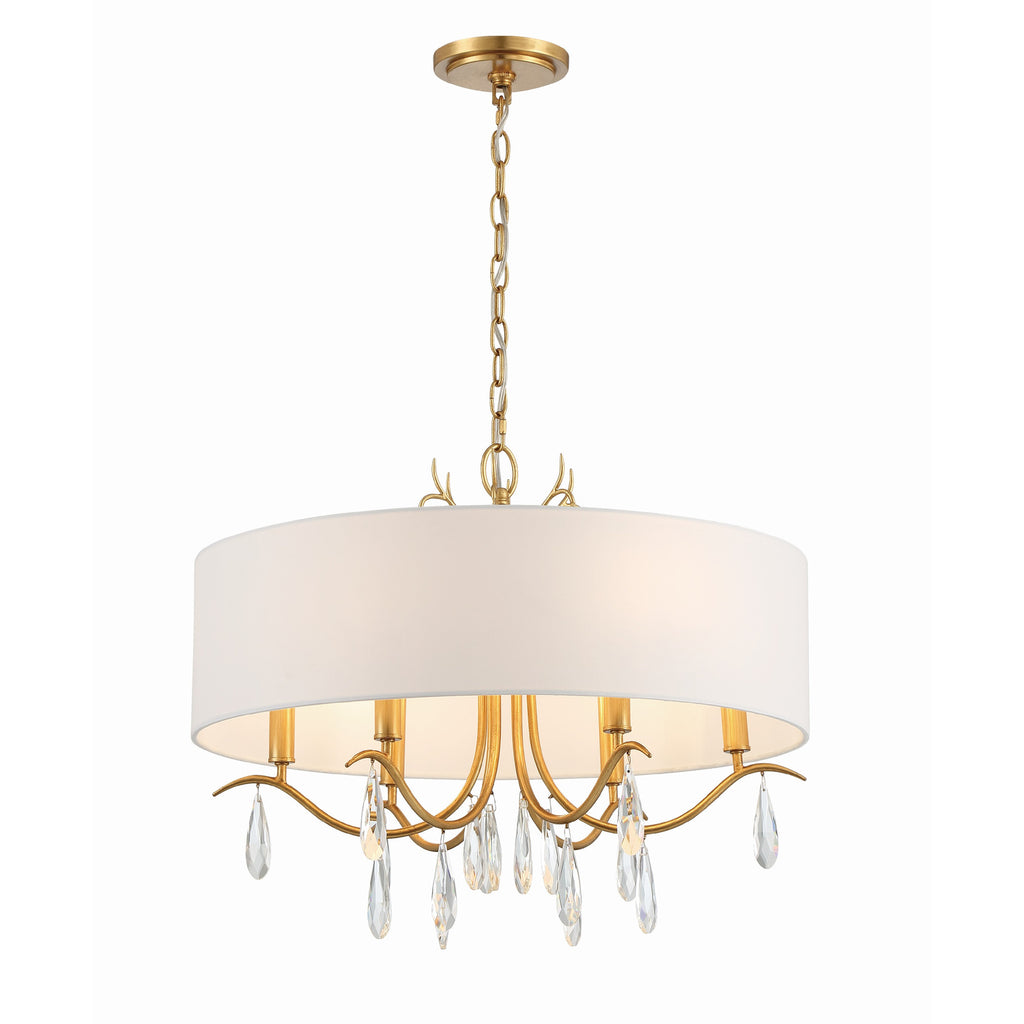 Crystorama Rollins 24'' Chandelier in Antique Gold - Additional View