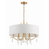 Crystorama Rollins 24'' Chandelier in Antique Gold - Additional View