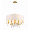 Crystorama Rollins 24'' Chandelier in Antique Gold - Additional View