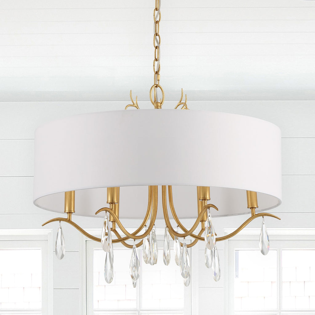 ROL-18806-GA Rollins 6 Light Chandelier | Lifestyle Image