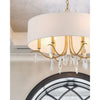 Crystorama Rollins 24'' Chandelier in Antique Gold - Lifestyle View
