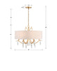 ROL-18806-GA Rollins 6 Light Chandelier | Dimensions Image