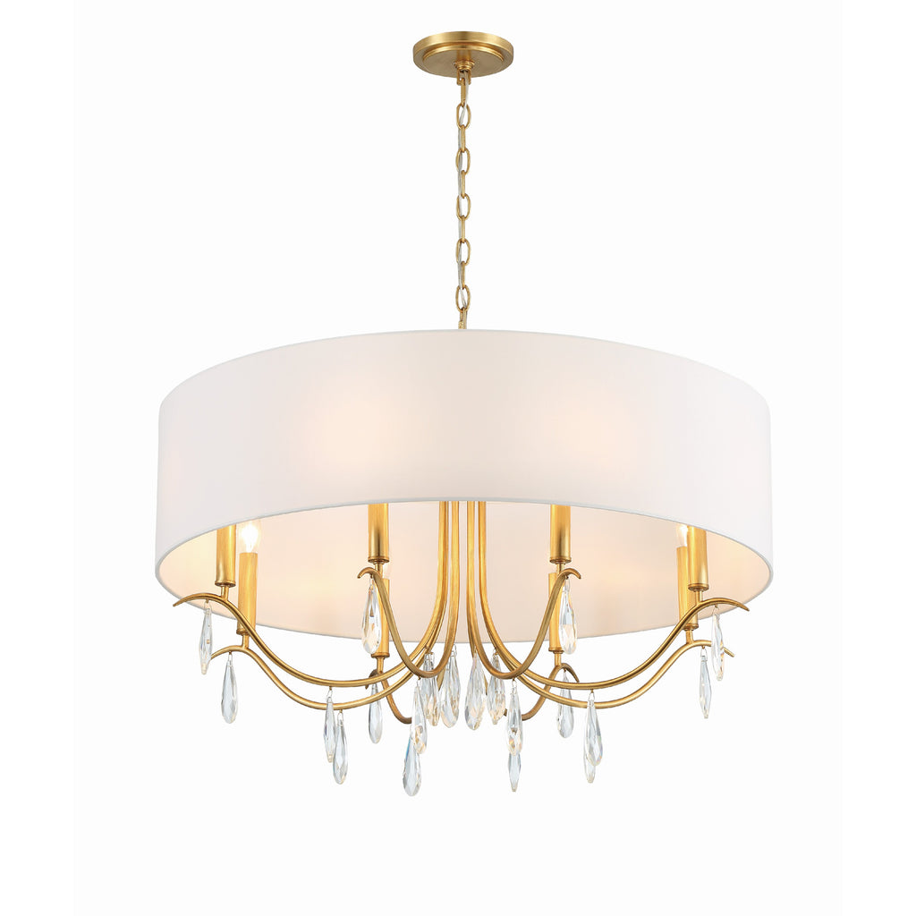 Crystorama Rollins 32'' Chandelier in Antique Gold - Additional View