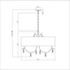 Crystorama Rollins 32'' Chandelier - Product Dimensions