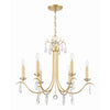 Crystorama Rollins 28'' Chandelier in Antique Gold - Additional View