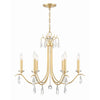 Crystorama Rollins 28'' Chandelier in Antique Gold - Additional View