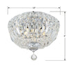 ROS-A1003-CH-CL-MWP Roslyn 3 Light Flush | Dimensions Image