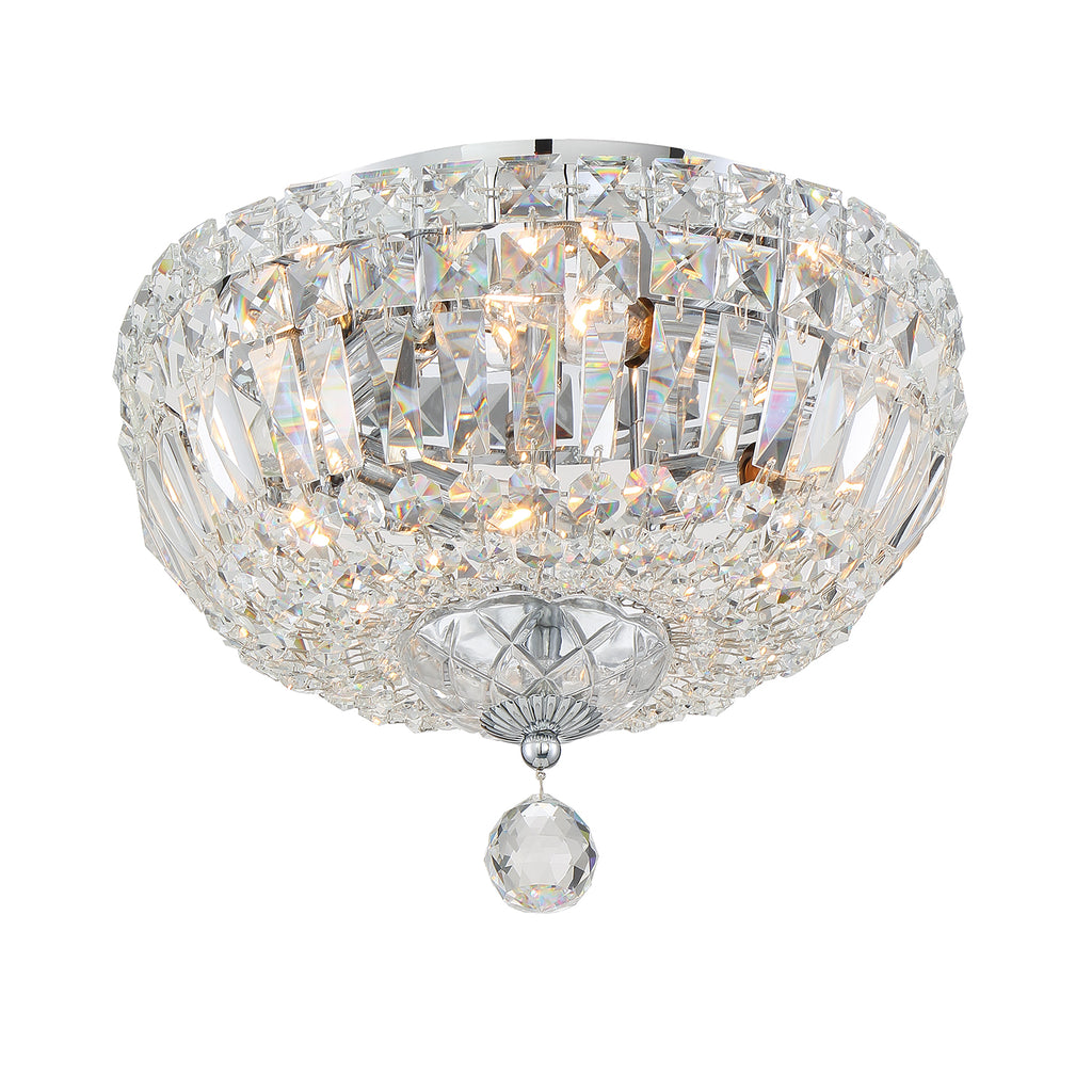 Crystorama-OPEN-BOX Roslyn 4 Light Flush in Polished Chrome - Additional View