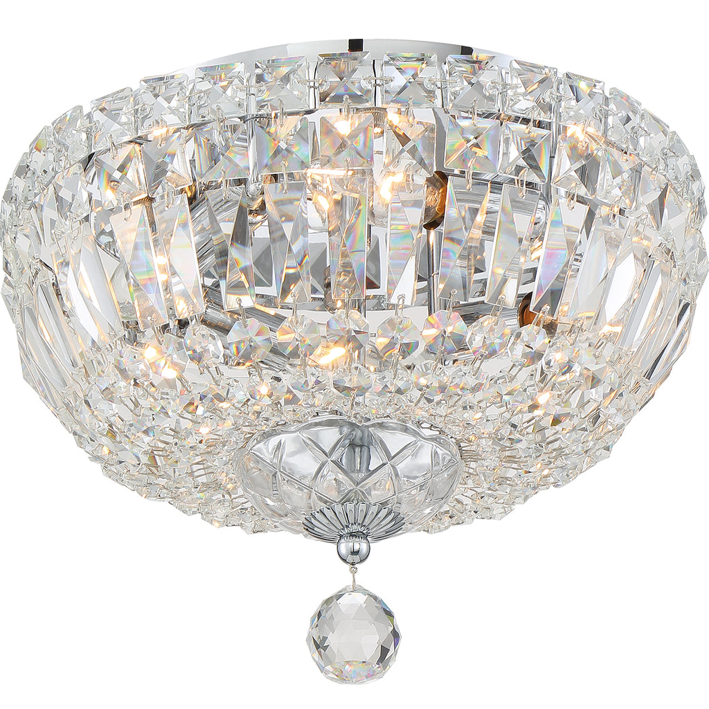 Crystorama-OPEN-BOX Roslyn 4 Light Flush in Polished Chrome - Additional View