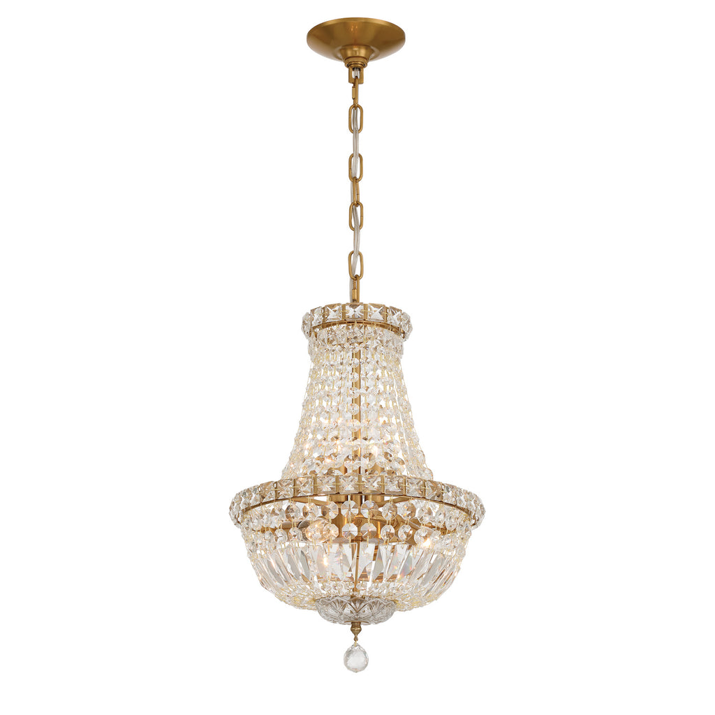 ROS-A1006-AG-CL-MWP Roslyn 12'' Chandelier | Main Image