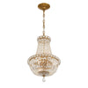 ROS-A1006-AG-CL-MWP Roslyn 12'' Chandelier | Alternate Image