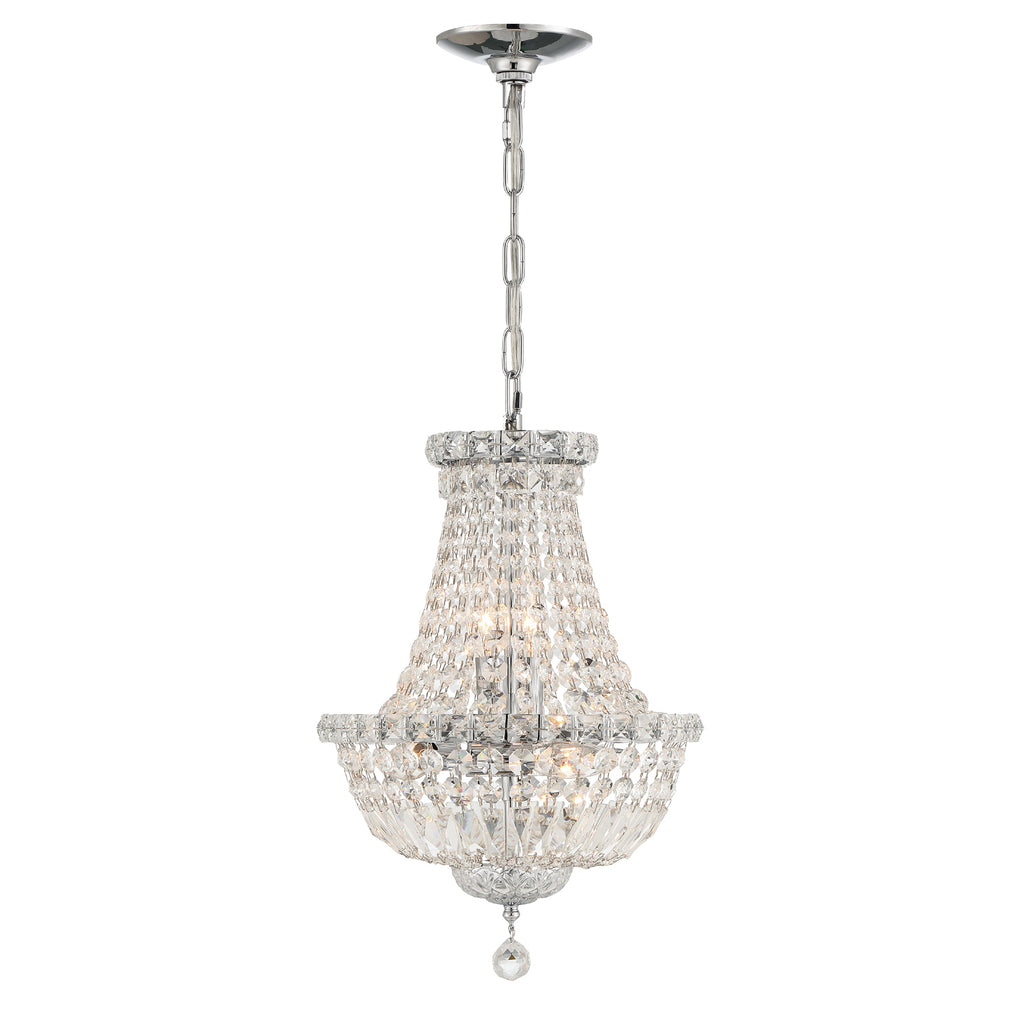 ROS-A1006-CH-CL-MWP Roslyn 5 Light Mini Chandelier | Main Image