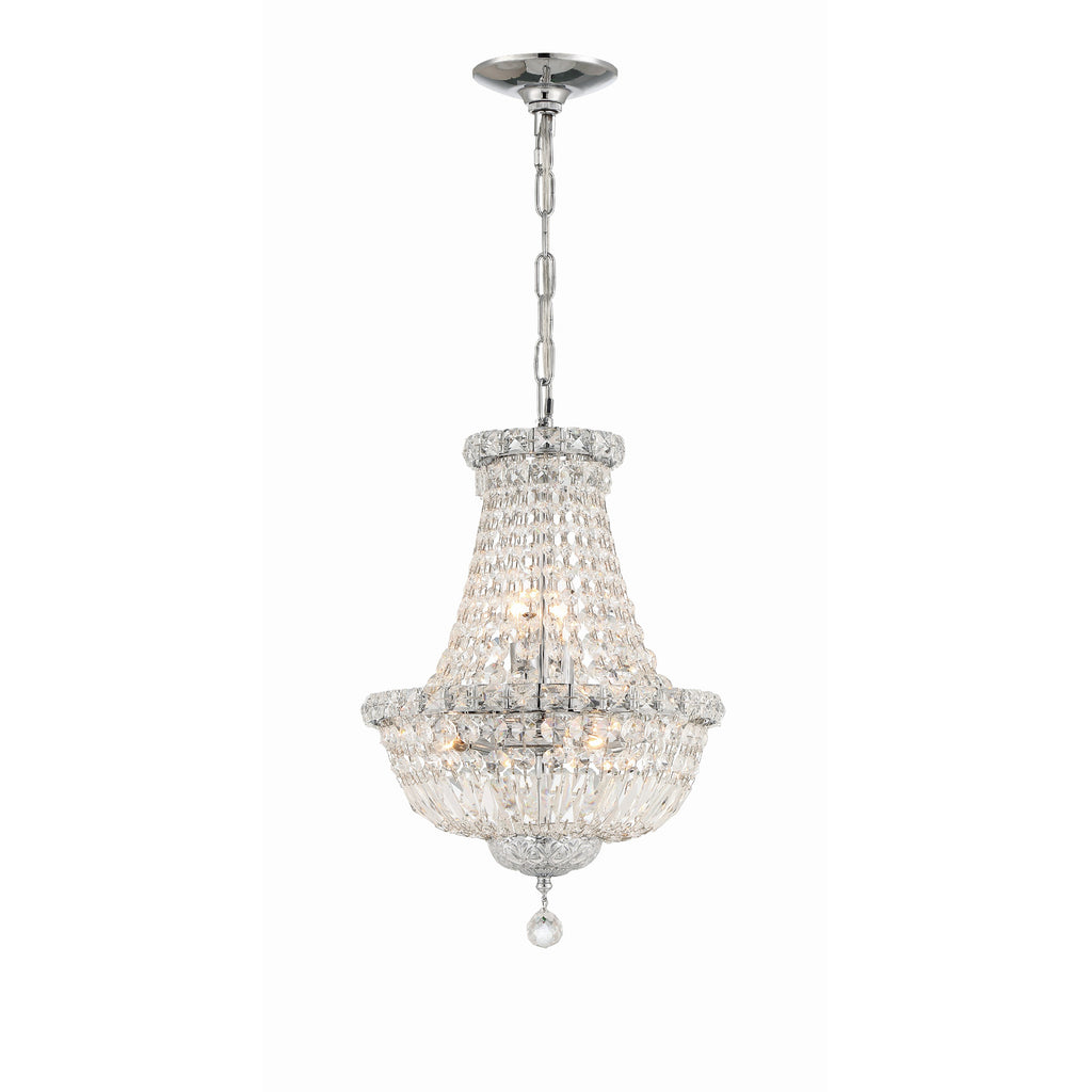 Crystorama Roslyn 12'' Chandelier in Polished Chrome - Additional View