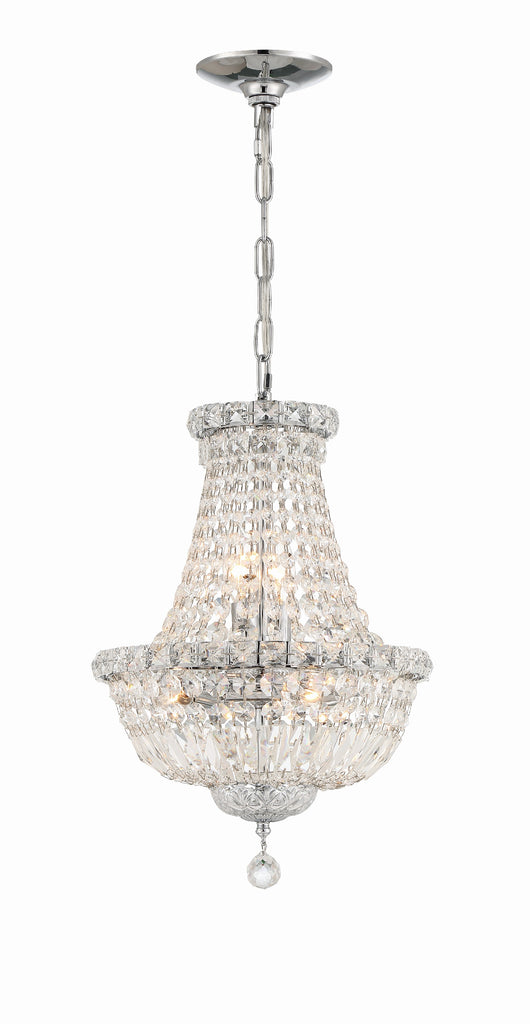 ROS-A1006-CH-CL-MWP Roslyn 5 Light Mini Chandelier | Alternate Image