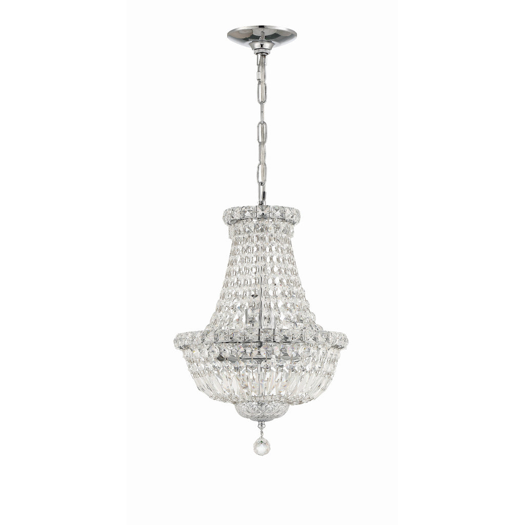 Crystorama Roslyn 12'' Chandelier in Polished Chrome - Additional View