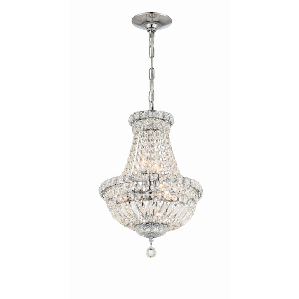 Crystorama Roslyn 12'' Chandelier in Polished Chrome - Additional View