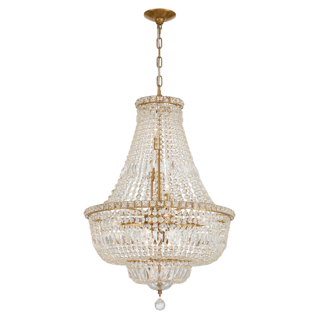 ROS-A1009-AG-CL-MWP Roslyn 22'' Chandelier | Main Image
