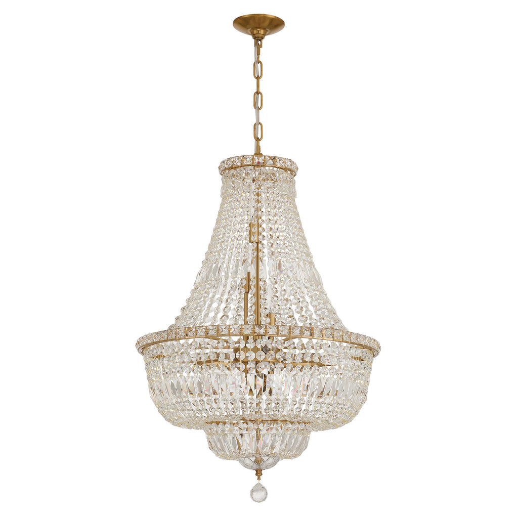 ROS-A1009-AG-CL-MWP Roslyn 22'' Chandelier | Alternate Image