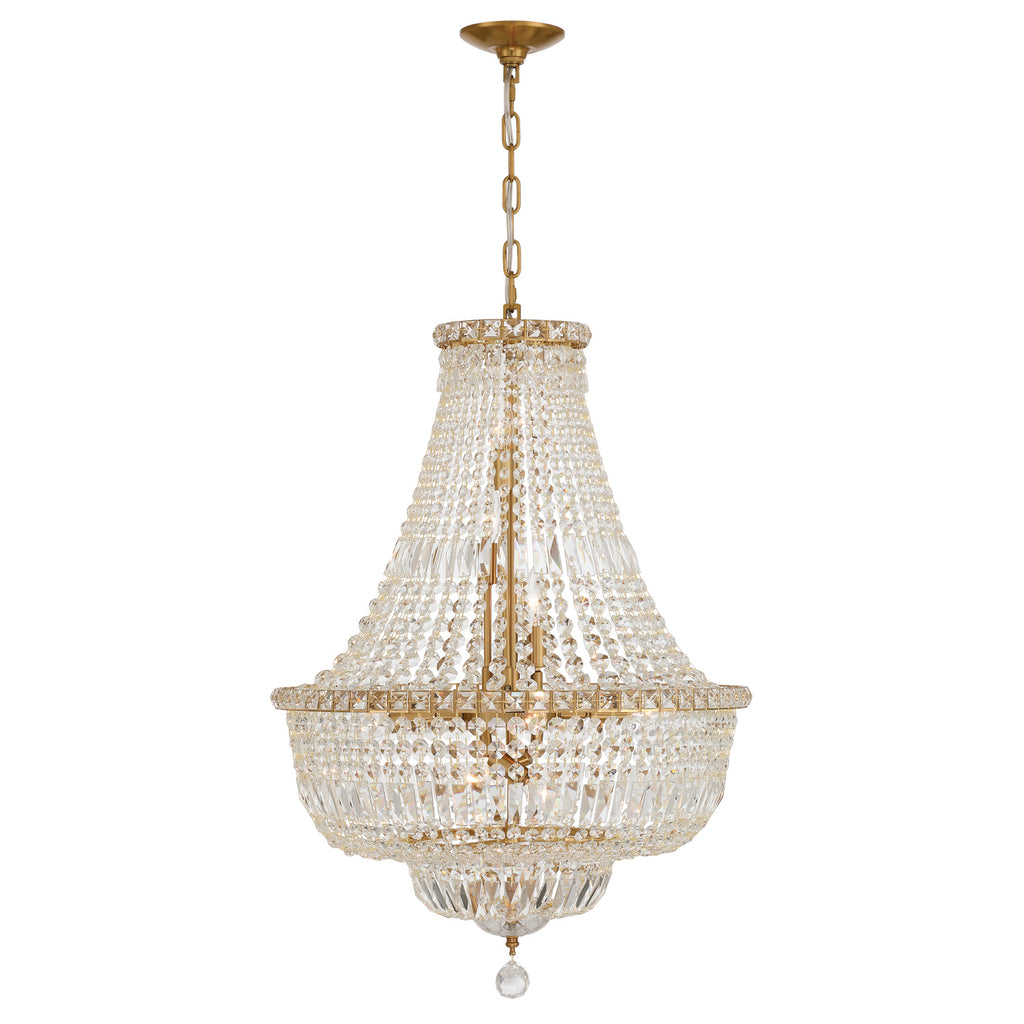 ROS-A1009-AG-CL-MWP Roslyn 22'' Chandelier | Alternate Image