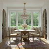 ROS-A1009-AG-CL-MWP Roslyn 22'' Chandelier | Lifestyle Image