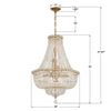 ROS-A1009-AG-CL-MWP Roslyn 22'' Chandelier | Dimensions Image