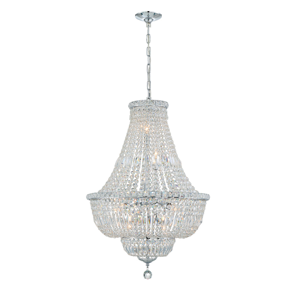 ROS-A1009-CH-CL-MWP Roslyn 9 Light Chandelier | Main Image