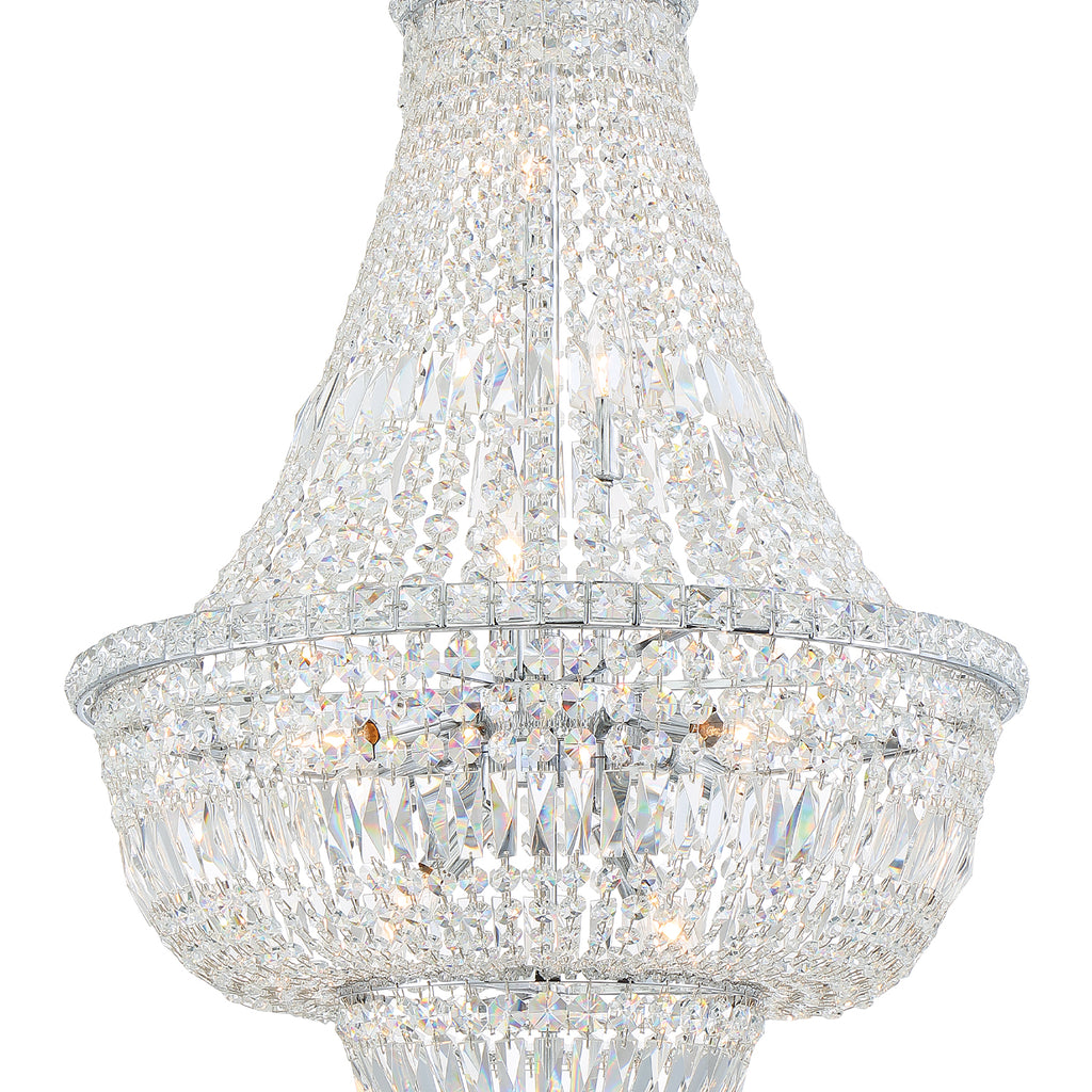 ROS-A1009-CH-CL-MWP Roslyn 9 Light Chandelier | Alternate Image