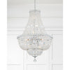 Crystorama Roslyn 22'' Chandelier in Polished Chrome - Lifestyle View