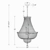 Crystorama Roslyn 22'' Chandelier - Product Dimensions